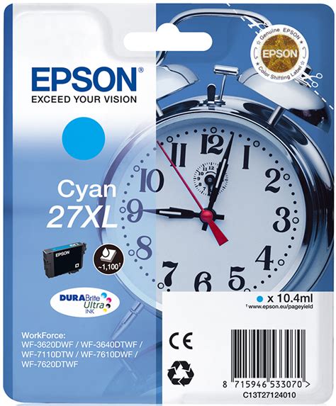 Картридж Epson DURABrite Ultra T2712 Singlepack cyan 10 4 мл