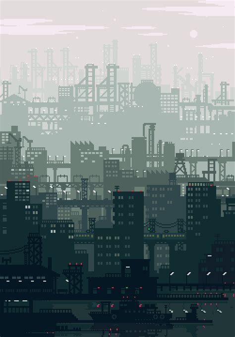 Animated City Pixel Art Gif | Best Wallpaper - Best Wallpaper HD