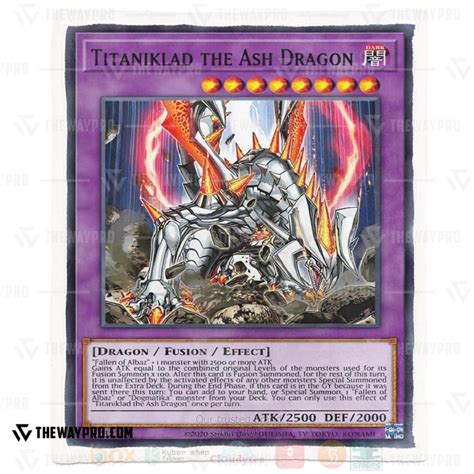 HOT Yu Gi Oh Anime Titaniklad The Ash Dragon Blanket Express Your