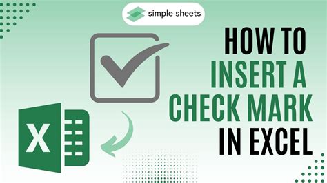 How To Insert A Check Mark In Excel Step By Step Guide