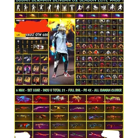 Jual AKUN FREEFIRE BRAINMARET SULTAN CUY AKUN 100 AMAN BONU