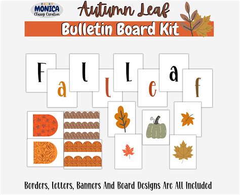 Fall Pumpkin Themed Bulletin Board Kit-classroom Teacher Decor-boho ...