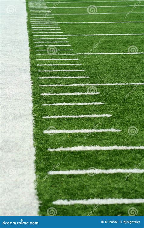 Football Yard Markers Stock Image - Image: 6124561