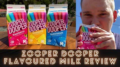 Zooper Dooper Flavoured Milk Review Mullinators Munchies Youtube