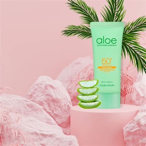 Holika Holika Aloe Soothing Essence Face Body Waterproof Sun Gel