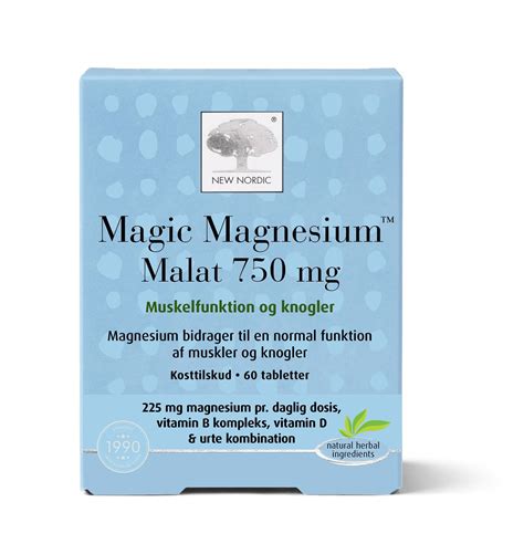 Køb Magic Magnesium Malate 60 tabl fra New Nordic Matas