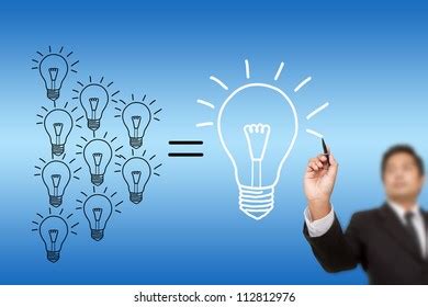 Businessman Drawing Light Bulb Stock Photo Shutterstock