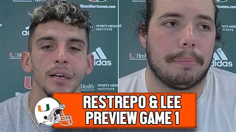 Wr Xavier Restrepo And Ol Matt Lee On Facing Miami Redhawks In Season