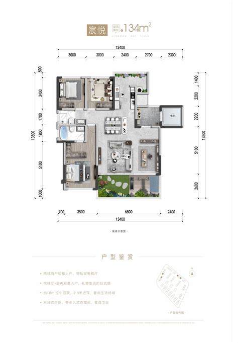 绵阳景茂誉玺宸悦（b户型）号户型 淘房家居网