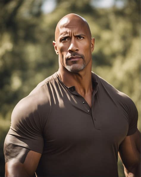 premium ai image dwayne johnson american actor  scene portrait