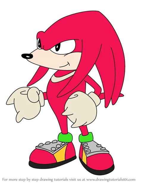 How To Draw Knuckles The Echidna From Sonic Underground Sonic