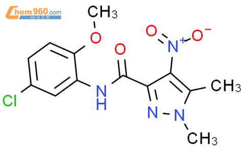 492422 35 2 N 5 Chloro 2 Methoxyphenyl 1 5 Dimethyl 4 Nitro 1H