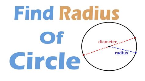 How To Find The Radius Of Circle Youtube