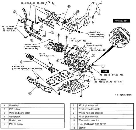 Diagrama Del Motor Completo De Mazda Mpv 2004 Mpv V6 Cadena