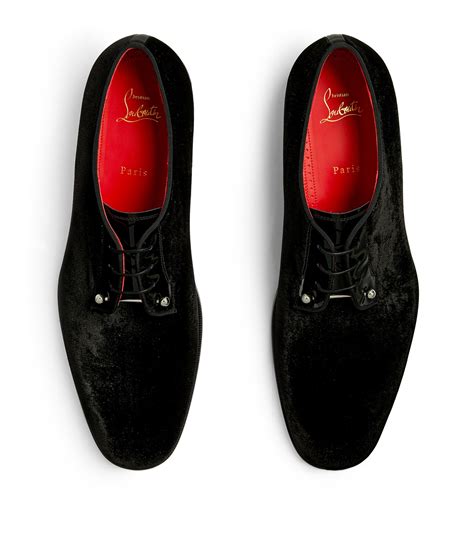 Mens Christian Louboutin Multi Chambeliss Velvet Derby Shoes Harrods Countrycode