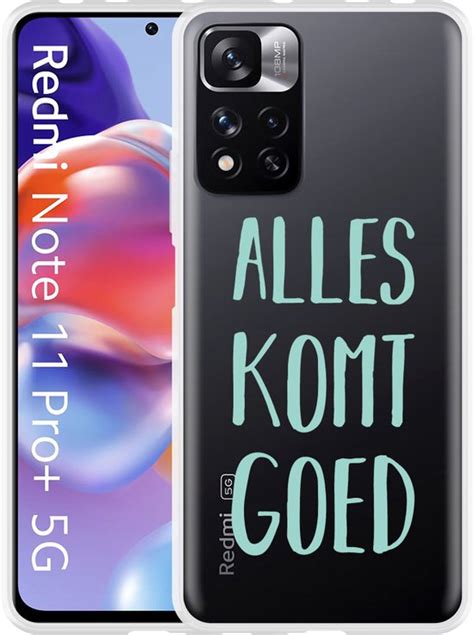 Cazy Hoesje Geschikt Voor Xiaomi Redmi Note Pro Alles Komt Goed Bol