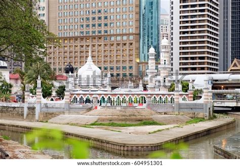 Masjid Jamek Mosque Restoration Kuala Lumpur Stock Photo