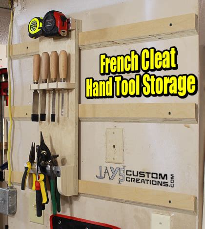 How To Make A French Cleat Hand Tool Holder | Jays Custom Creations