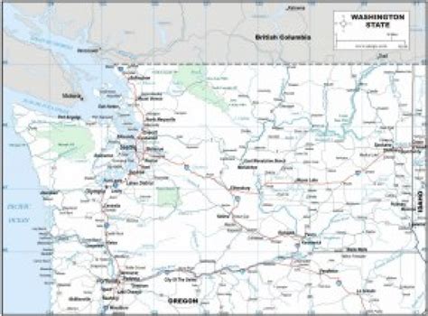 printable map  washington state printable map