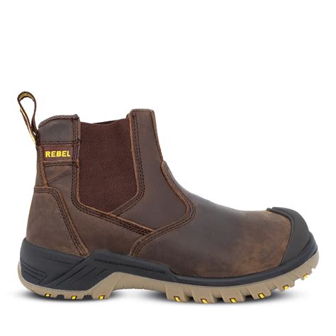 REBEL Crazy Horse Boot Brown - REBEL Safety Gear