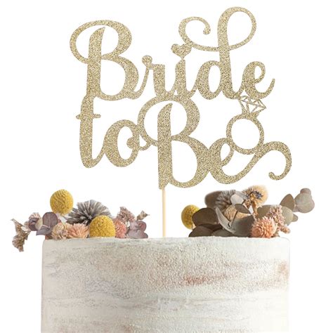 Buy Gold Bridal Shower Cake Topper Bridal Shower Decorations Gold