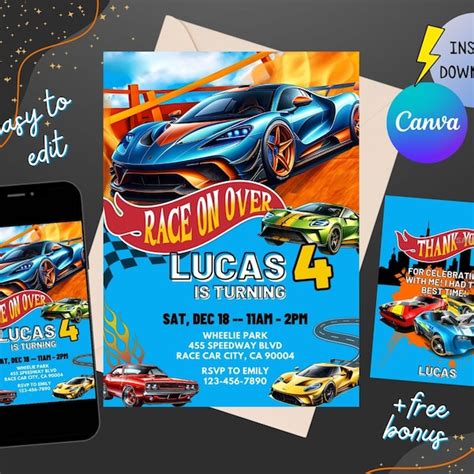Plantilla hot wheels Etsy México