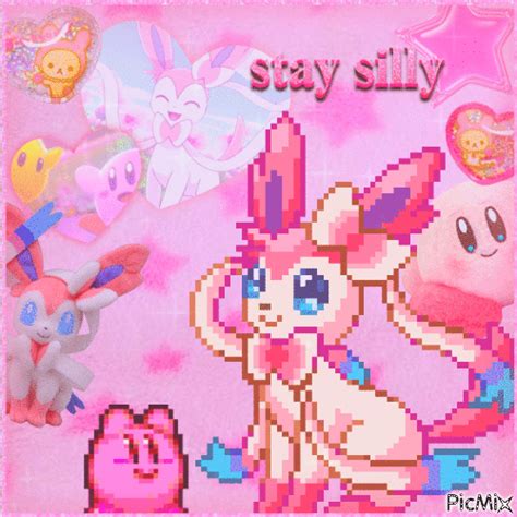 Sylveon And Kirby Free Animated  Picmix