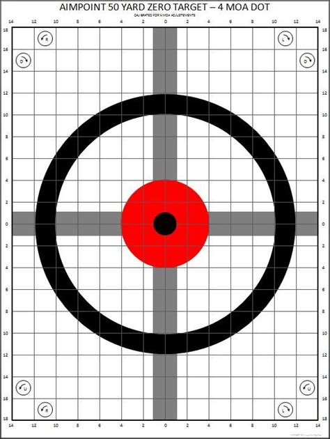 Printable Sighting Targets At 25 Yards