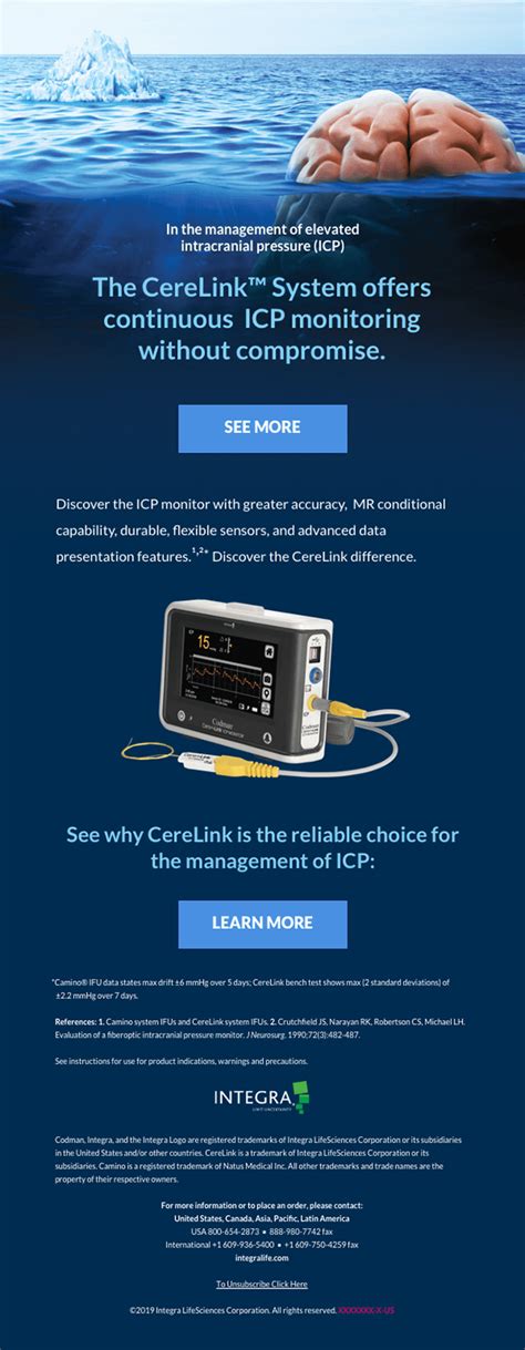 Market Conditioning For The Integra CereLinkTM System