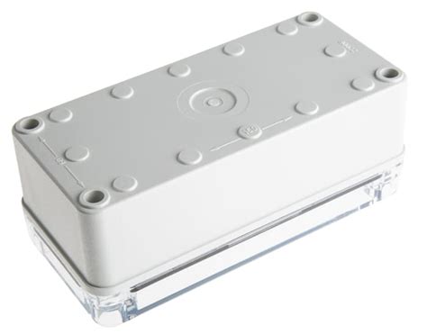 PC D 65 T ENCLOSURE Fibox Fibox Piccolo Series Grey Polycarbonate