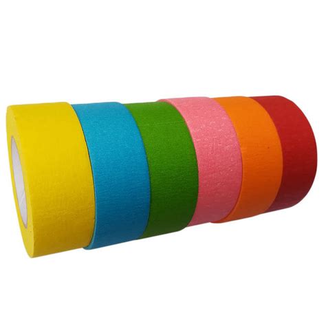 No Residue Adhesive Crepe Paper Automotive Masking Paper Tape For