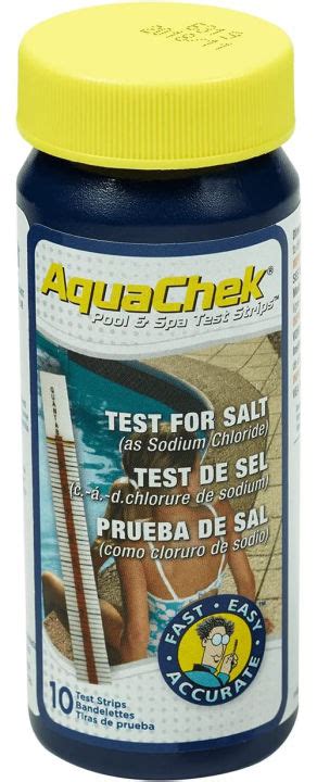 Aquachek Salt Test Strip Titrators For Pools Salt Water Pool Test