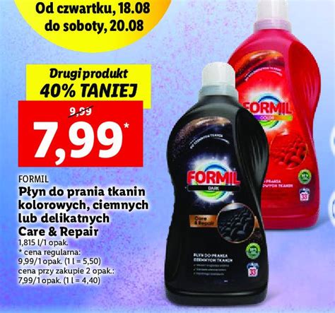 Płyn do prania dark Formil cena promocje opinie sklep Blix pl