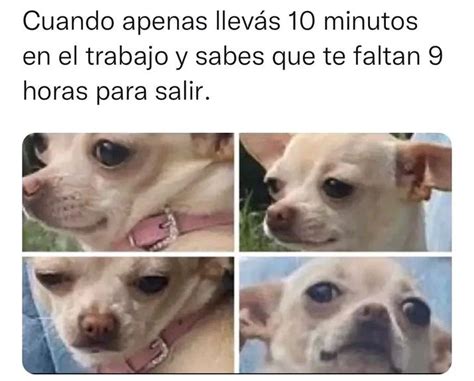 Cuando apenas llevás 10 minutos en el trabajo y sabes que te faltan 9