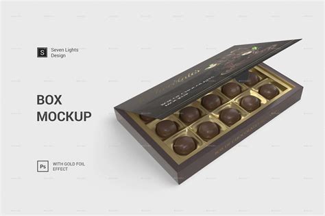 22+ Best Chocolate Box Mockup Free & Premium Packaging PSD