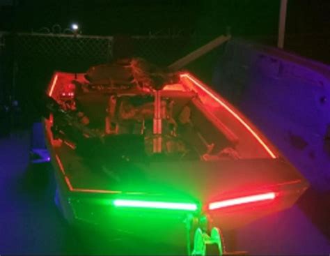 Bass Boat Led Bow Lighting Red And Green Navigation Lights Marine Ranger