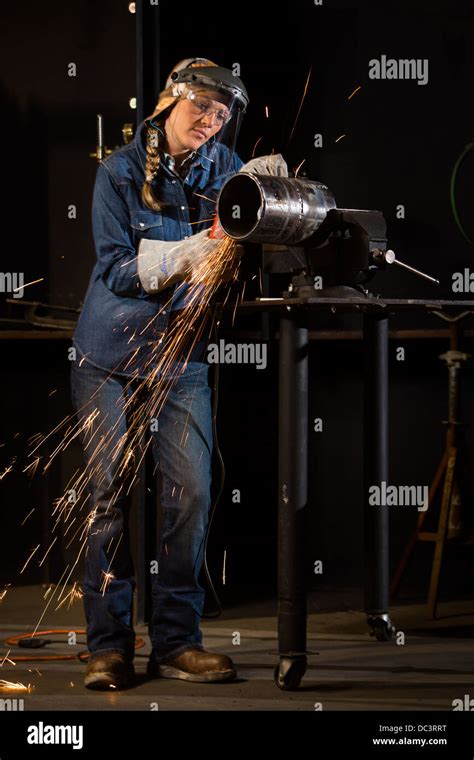 Female Welder Hi Res Stock Photography And Images Alamy