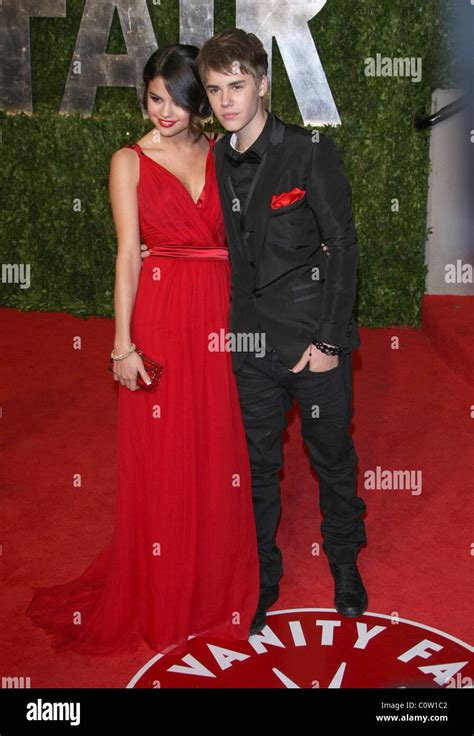 Selena Gomez Justin Bieber 2011 Vanity Fair Oscar Party Los Angeles