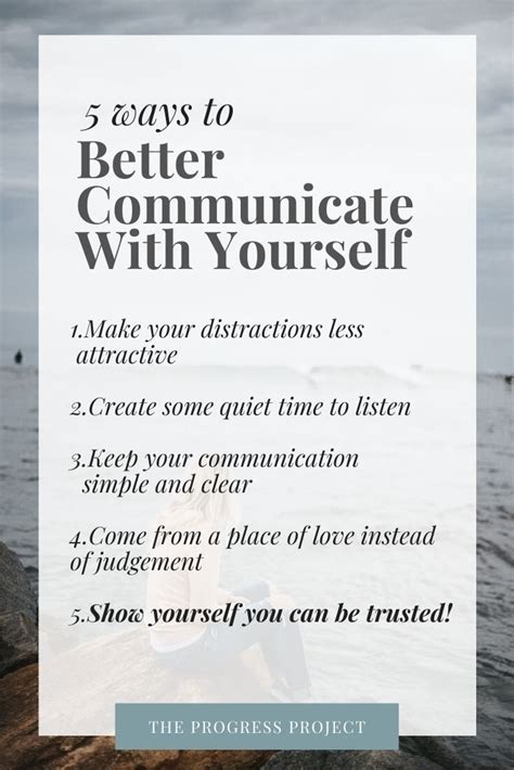 5 Ways To Better Communicate With Yourself — The Progress Project