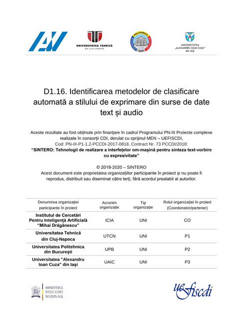 Pdf D Identificarea Metodelor De Clasificare Similar Metodelor