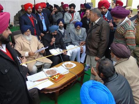 Punjab Cm Braves Fever Cold Weather To Attend Sangat Darshan