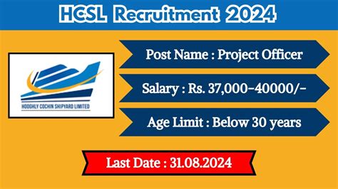 Hcsl Recruitment Latest Notification Out Check Post Details And