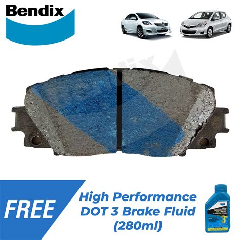 Bendix Brake Pads GCT DB1820 Front Set For Toyota Vios J Vios E 1 3