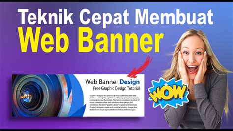 Cara Membuat Web Banner Dengan Cepat Di Photoshop Youtube