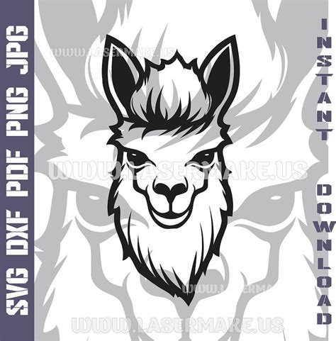 Lama Svg File Cut File For Cricut Printable Png Svg Dxf Etsy