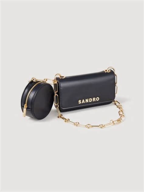 Sandro Totemo Bag With Chain Strap Reversible