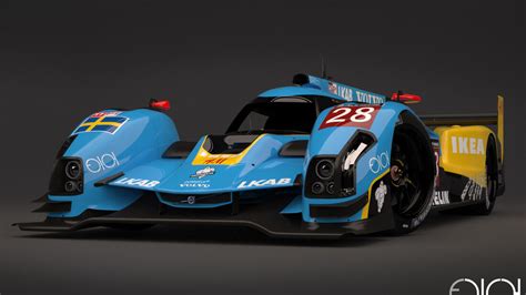 Virtuelle Le Mans Concept Cars Lmp1 Projektile Aus Dem Computer Auto