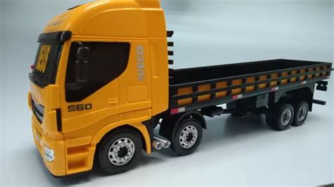 Miniatura Iveco Tector Bi Truck Qualificado Arqueada Frete Gr Tis