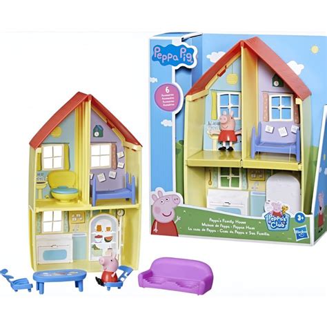 Brinquedo Casa Da Peppa - Peppa Pig Casa da Peppa e Sua Família Hasbro - Brinquedo Infantil 3+ Anos