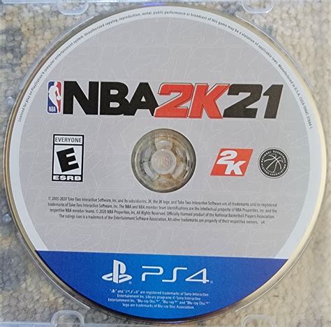 Nba 2k21 Sony Playstation 4 Ps4 Disc Only Tested Works 710425576843 Ebay